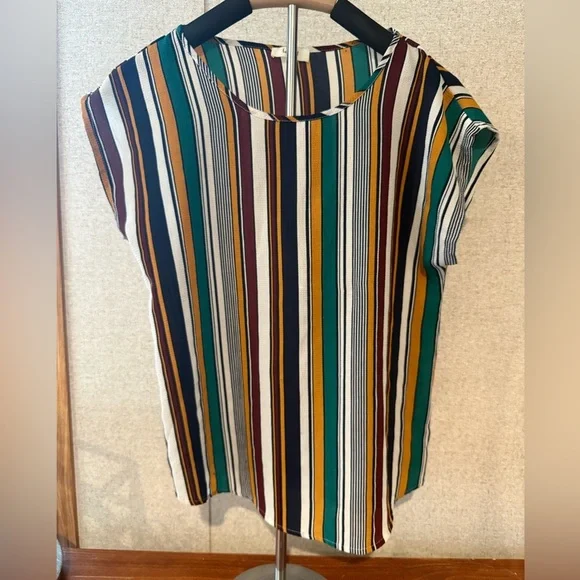 Love J Multicolor Striped Blouse - Picture 1 of 3